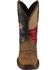 Durango Rebel Men's Texas Flag Western Boots - Steel Toe, Brown, hi-res