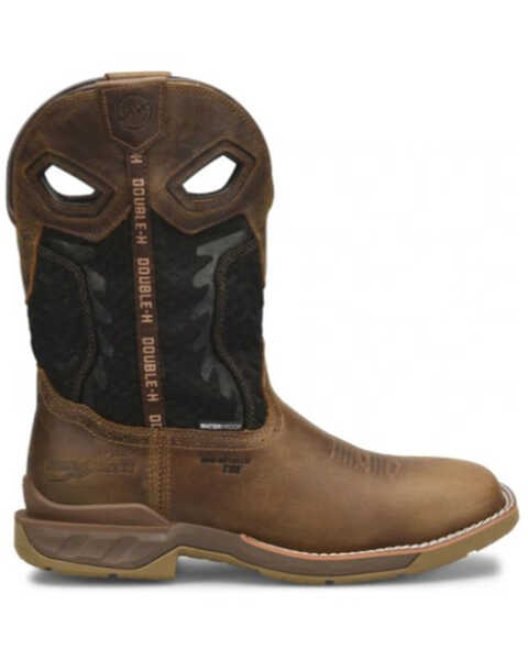Image #2 - Double H Men's Zenon Western Work Boots - Soft Toe, Brown, hi-res