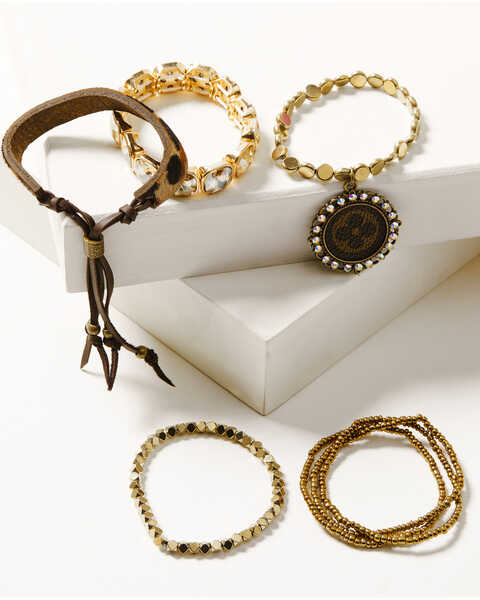 Keep It Gypsy Women's Leopard Bracelet Stack, Leopard, hi-res