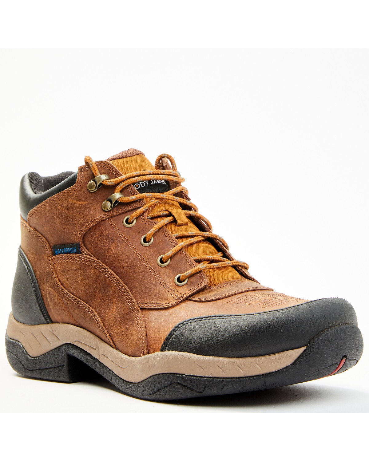 Cody James Men's 5" Endurance Palace Lace-Up WP Soft Work Hiking Boots, Brown, hi-res
