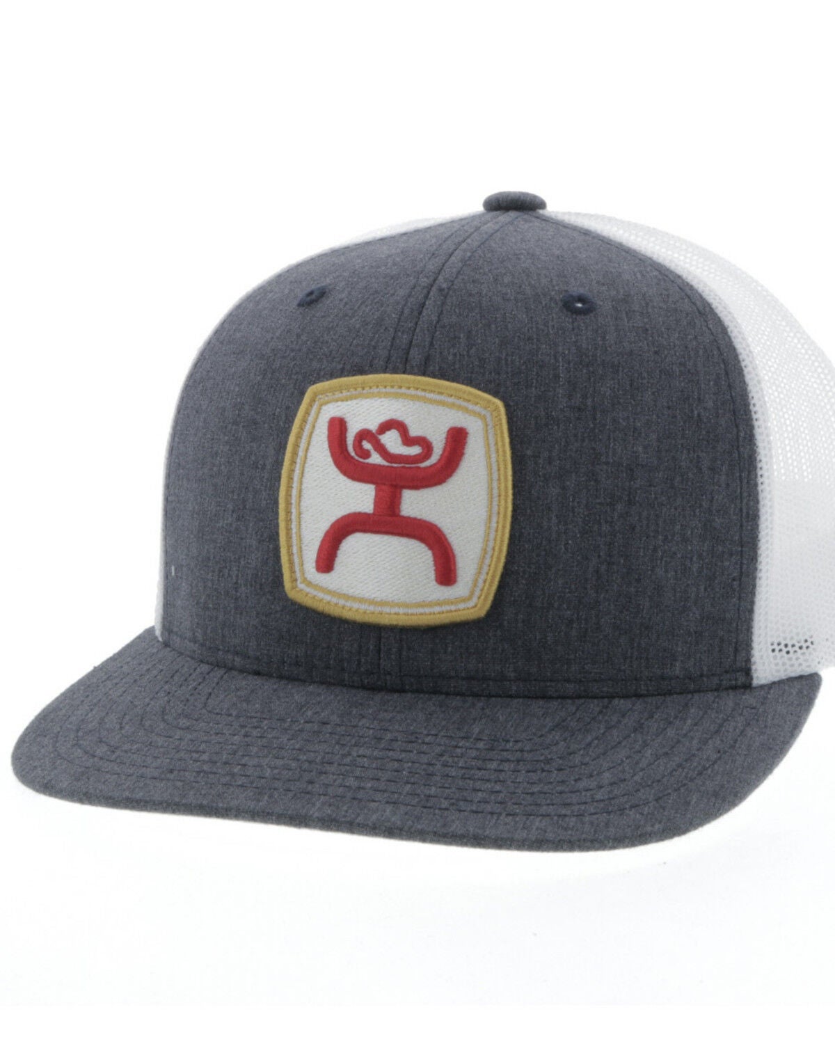 HOOey Boys' Grey Youth Zenith Mesh Back Trucker Cap, Grey, hi-res