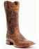 Image #1 - Moonshine Spirit Men's Tully Croc Print Western Boots - Broad Square Toe, Cognac, hi-res