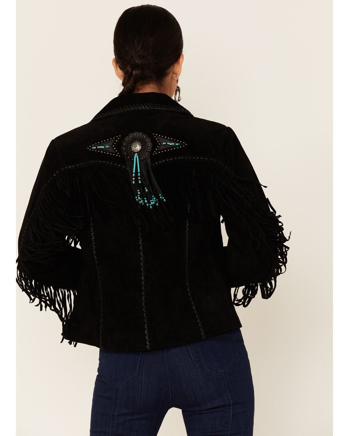 Image #3 - Scully Fringed Suede Leather Jacket, , hi-res
