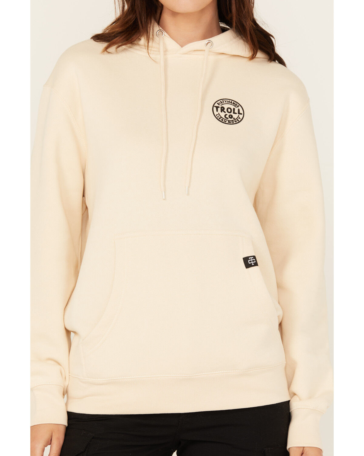 Image #4 - Troll Co Women's Can't Be Tamed Graphic Hoodie, Cream, hi-res
