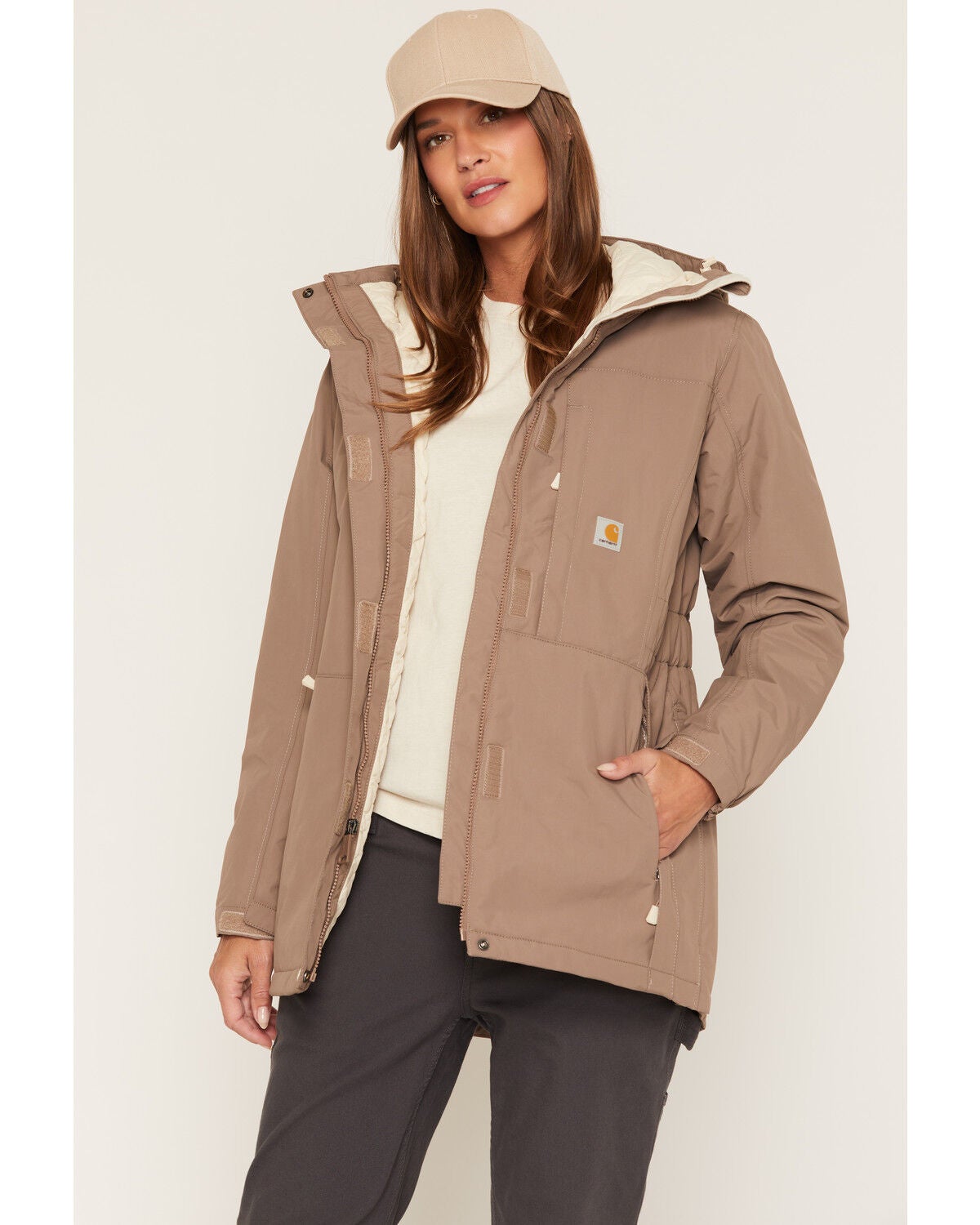 Image #1 - Carhartt Women's Rainer Coat, Brown, hi-res