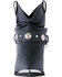 Image #4 - Dingo Women's Faux Concho Strap Slouch Booties - Round Toe, Black, hi-res