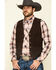 Image #2 - Roper Men's Suede Buckle Tie Vest, Brown, hi-res