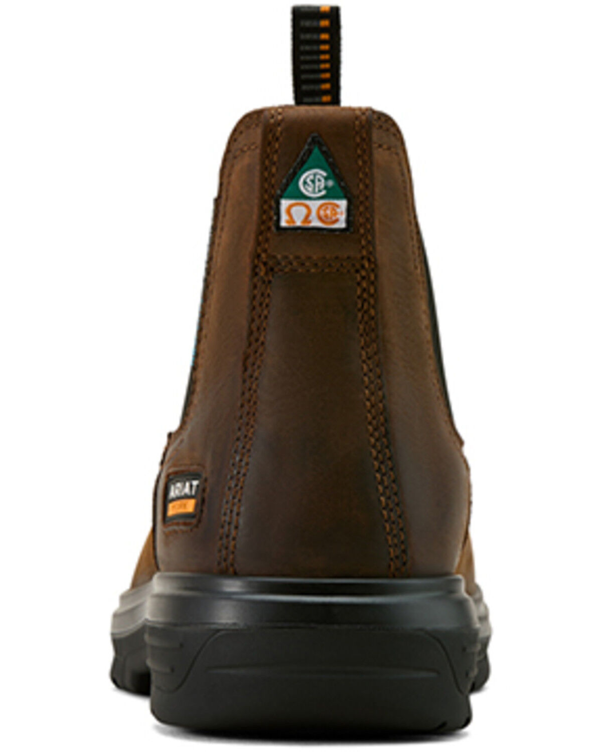 Image #3 - Ariat Men's Turbo Chelsea CSA Waterproof Work Boots - Carbon Toe, Brown, hi-res