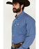 Image #2 - Cinch Men's Geo Print Long Sleeve Button-Down Western Shirt, Royal Blue, hi-res