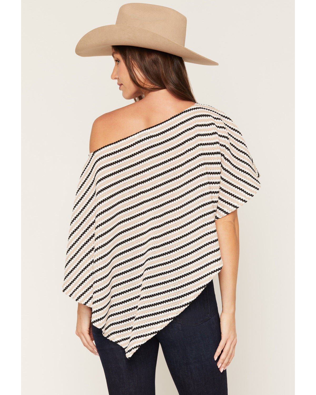 Image #4 - Wild Moss Women's Asymmetrical Poncho Top, Tan, hi-res