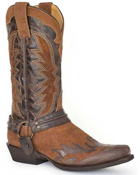 Stetson Men's Outlaw Wings Western Boots - Snip Toe, Tan, hi-res