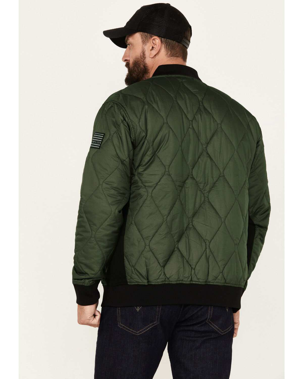 Image #4 - Howitzer Men's Pilot Bomber Jacket, Green, hi-res
