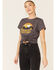 Cut & Paste Women's Charcoal Desert Dreamin Graphic Tee , Charcoal, hi-res