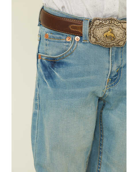 Image #4 - Levi's Boys' 511 Light Wash Dodger Slim Straight Jeans , Light Blue, hi-res