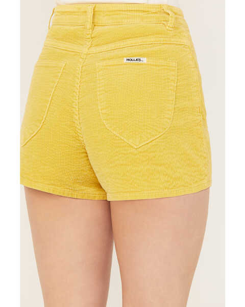 Image #4 - Rolla's Women's High Rise Corduroy Duster Shorts, Yellow, hi-res