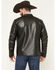 Image #4 - Moonshine Spirit Men's Faux Leather Moto Jacket, Black, hi-res