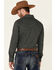 Image #4 - Rock & Roll Denim Men's Brown Southwestern Geo Print Long Sleeve Snap Western Shirt, Brown, hi-res