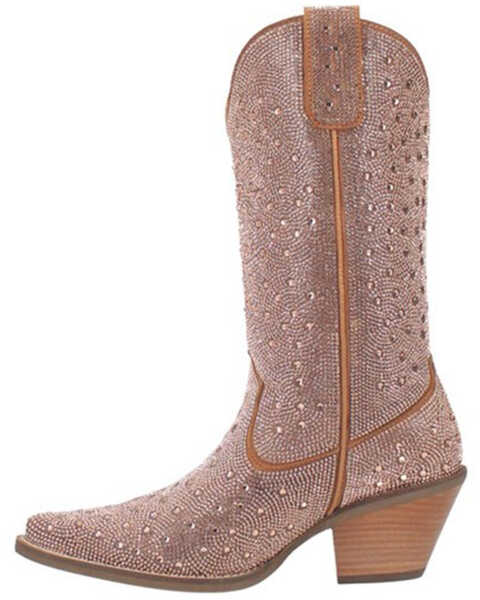 Image #3 - Dingo Women's Silver Dollar Western Boots - Pointed Toe , Rose Gold, hi-res