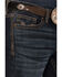 Image #2 - Cody James Men's Shadow Dark Wash Crinkled Slim Straight Stretch Denim Jeans, Dark Wash, hi-res