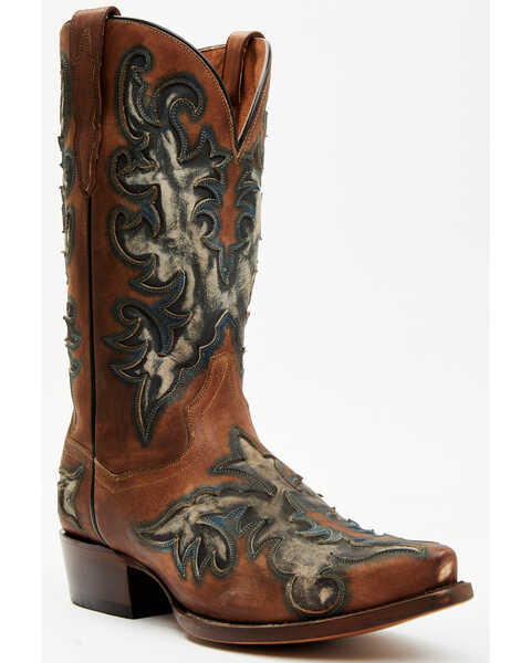 Dan Post Men's Desperado Western Boots - Snip Toe, Brown, hi-res