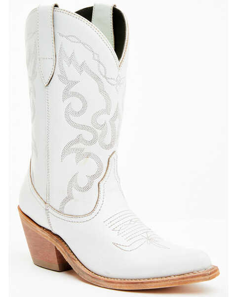Image #1 - Caborca Silver by Liberty Black Women's Sienna Western Boots - Snip Toe, White, hi-res