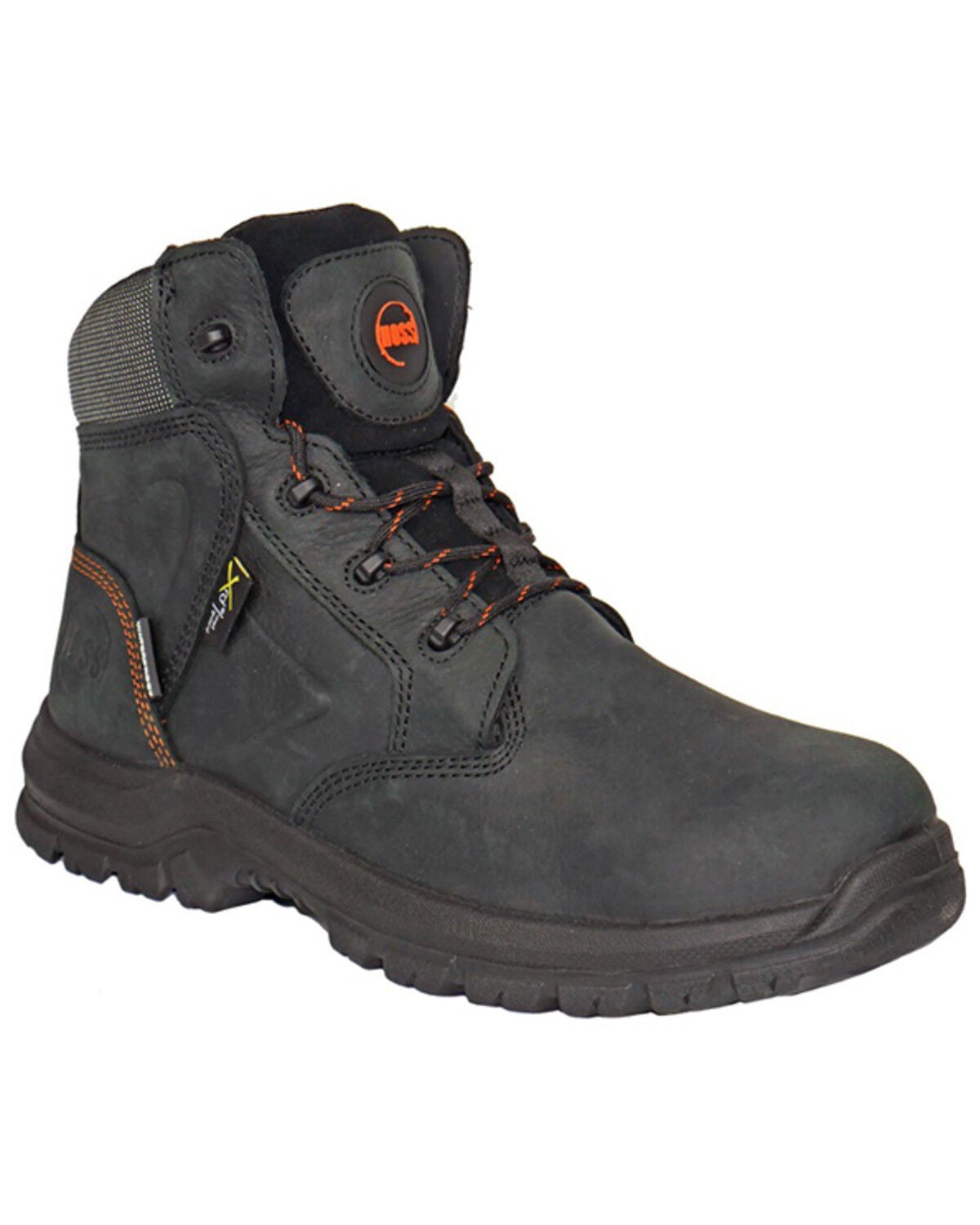 Hoss Men's Prowl 6" Metguard Lace-Up Boots - Composite Toe, Black, hi-res
