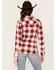 Image #4 - Wrangler Retro Women's Boot Barn Exclusive Long Sleeve Snap Western Flannel Shirt, , hi-res