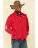 Image #1 - Ariat Men's Red Mexico New Team Softshell Jacket , Red, hi-res