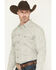 Image #2 - Gibson Trading Co Men's Garfunkle Medallion Print Long Sleeve Snap Stretch Western Shirt, Mint, hi-res