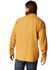 Image #2 - Ariat Men's Jurlington Retro Fit Solid Long Sleeve Snap Western Shirt , Mustard, hi-res