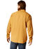 Image #2 - Ariat Men's Jurlington Retro Fit Solid Long Sleeve Snap Western Shirt, Mustard, hi-res