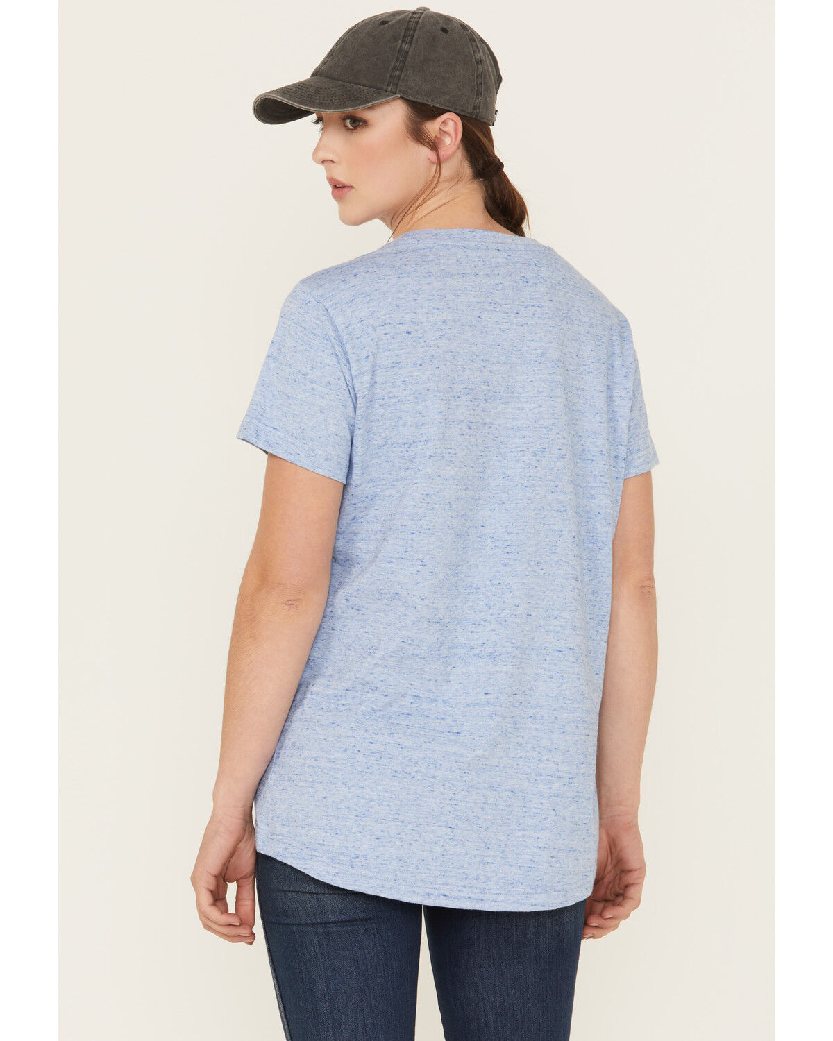 Image #4 - Ariat Women's Rebar Short Sleeve Pocket Work Tee, Medium Blue, hi-res
