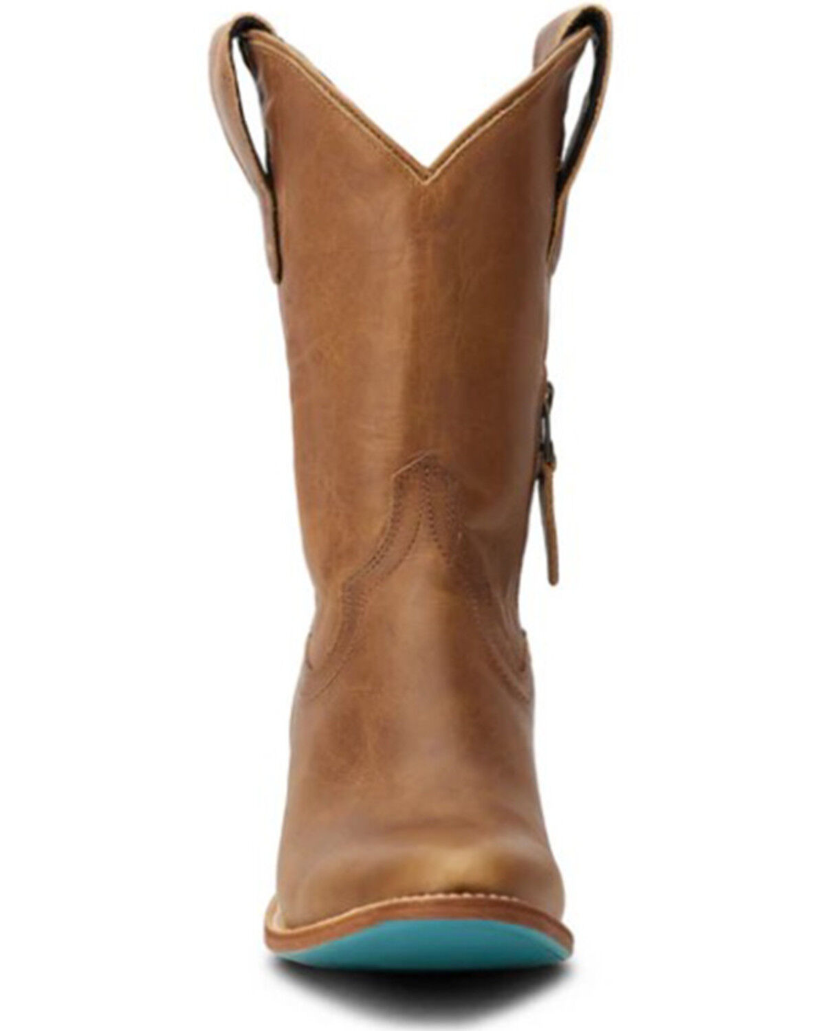 Image #4 - Lane Women's Plain Jane Midi Western Boots - Round Toe, Brown, hi-res
