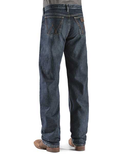 Image #1 - Wrangler 20X Men's Competition Low Rise Relaxed Fit Bootcut Jeans, Dark Blue, hi-res