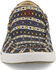 Image #4 - Hooey by Twisted X Women's Southwestern Print Slip-On Lopers, Black, hi-res