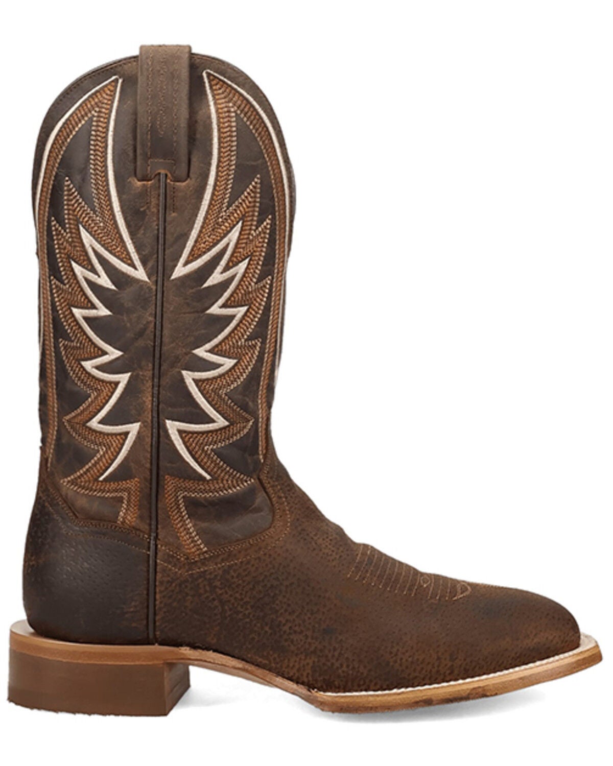 Image #2 - Dan Post Men's Boars Run Western Boots - Broad Square Toe, Rust Copper, hi-res