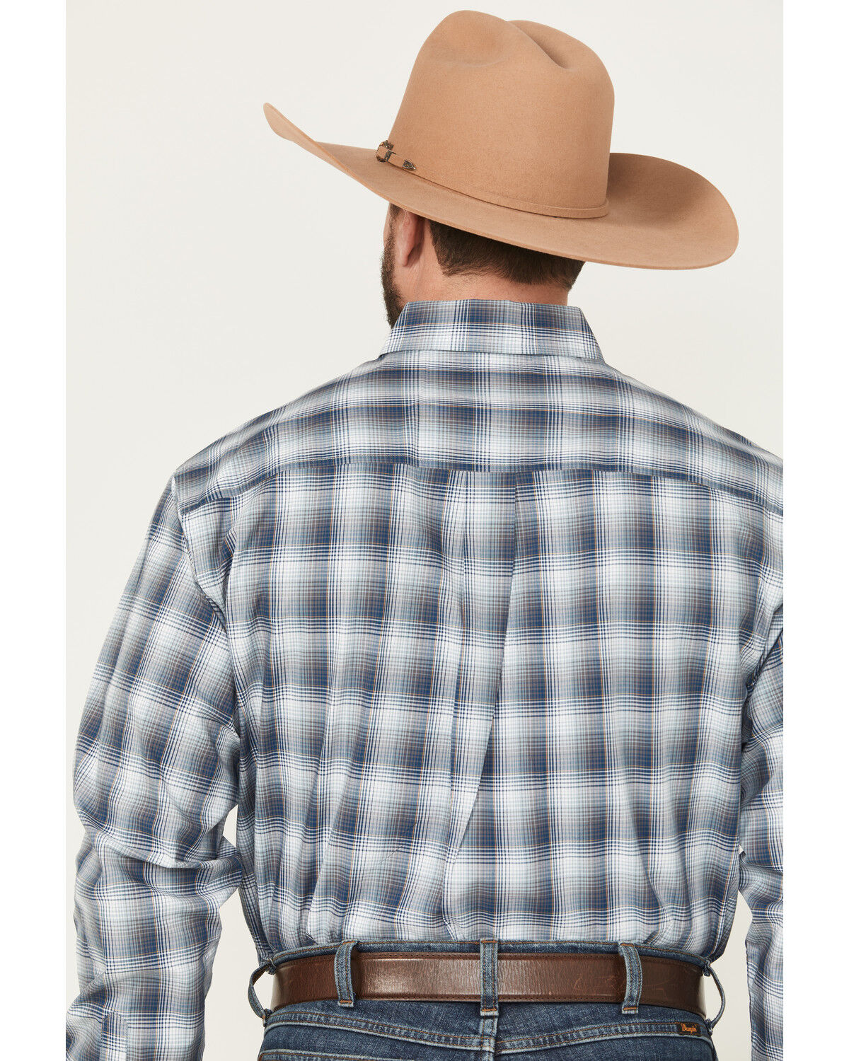 Image #4 - Cinch Men's Plaid Print Long Sleeve Button-Down Western Shirt, Multi, hi-res
