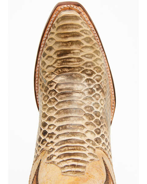 Image #6 - Dan Post Women's 20" Faux Python Aretha Tall Western Boots - Snip Toe , Honey, hi-res
