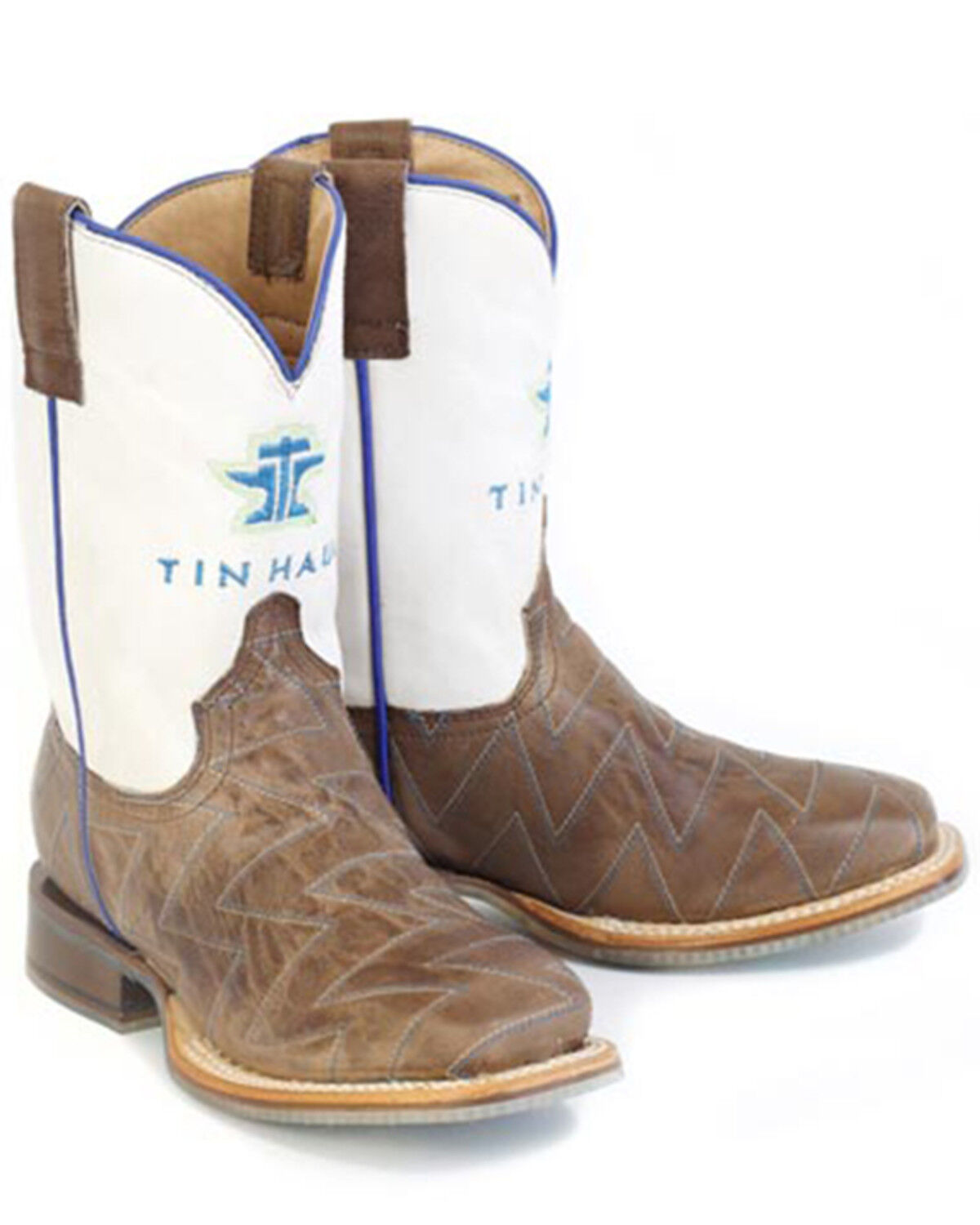 Image #1 - Tin Haul Little Boys' Master Blaster Western Boots - Broad Square Toe, Brown, hi-res