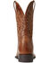 Image #3 - Ariat Men's Brander Leather Performance Western Boot - Broad Square Toe , Brown, hi-res