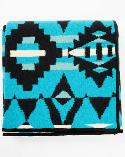 Image #3 - Tasha Polizzi Southwestern Print Taconic Blanket Throw, Turquoise, hi-res