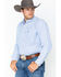 Image #5 - Ariat Men's Dayne Mini Striped Long Sleeve Western Shirt , Blue, hi-res
