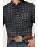 Image #2 - Cody James Men's Galaxy Geo Print Short Sleeve Button-Down Stretch Western Shirt, Navy, hi-res