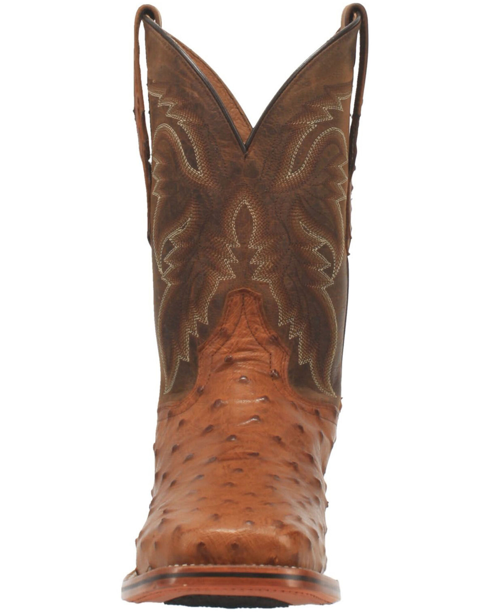 Image #5 - Dan Post Men's Brown Alamosa Western Boots - Broad Square Toe, Brown, hi-res