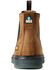 Ariat Men's Waterproof Turbo Chelsea Work Boots - Carbon Toe, Brown, hi-res