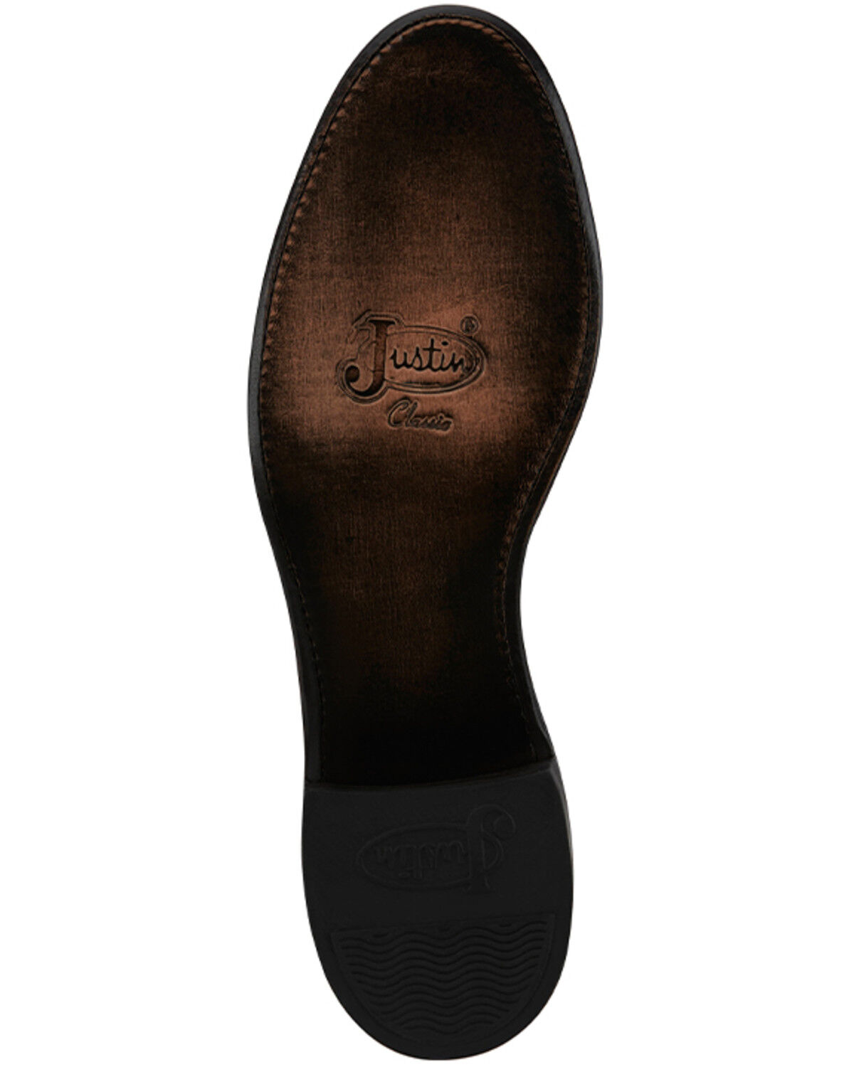 Image #7 - Justin Men's 10" Ted Roper Western Boots - Round Toe, Dark Brown, hi-res
