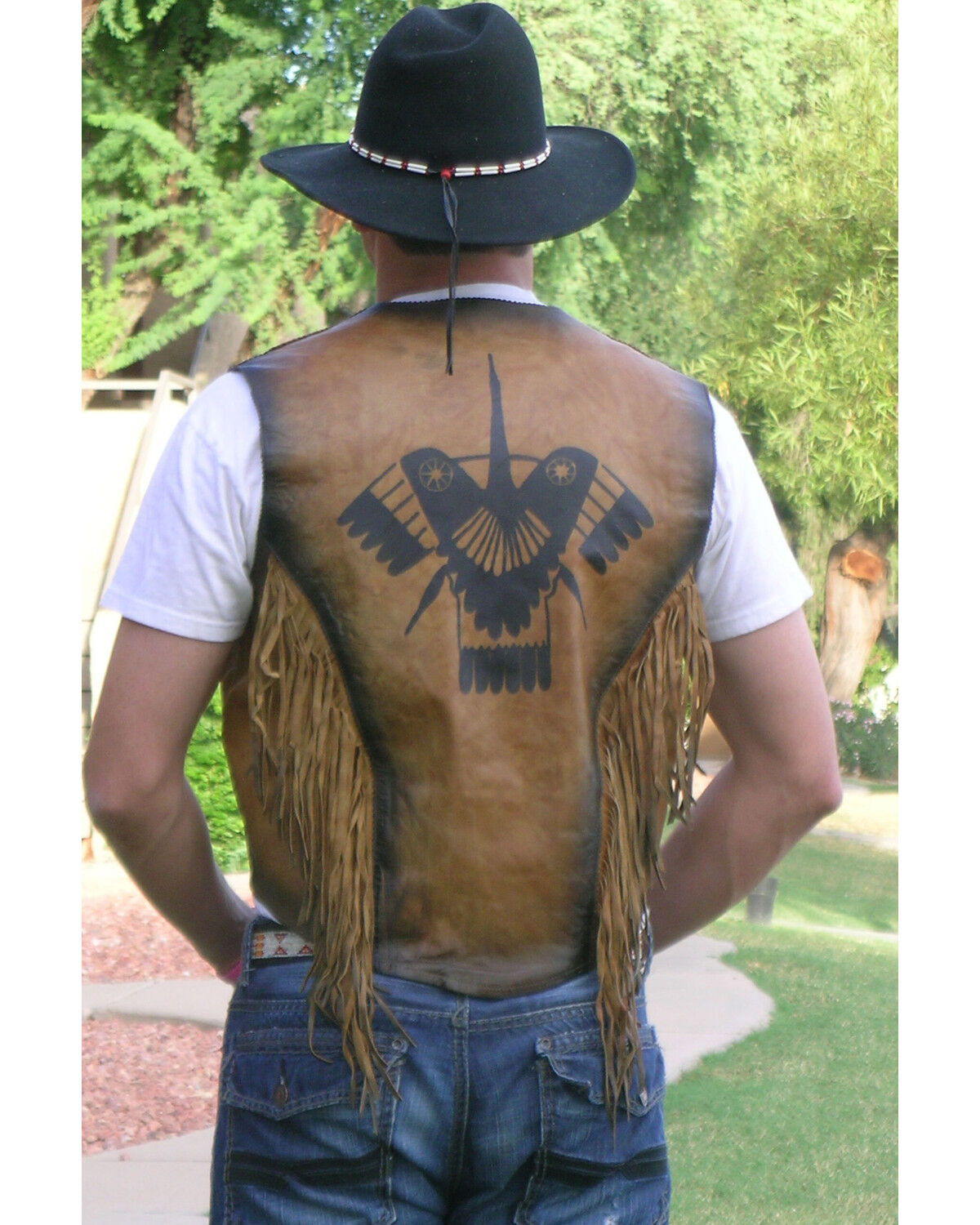 Image #1 - Kobler Leather Men's Thunderbird Vest, Beige, hi-res