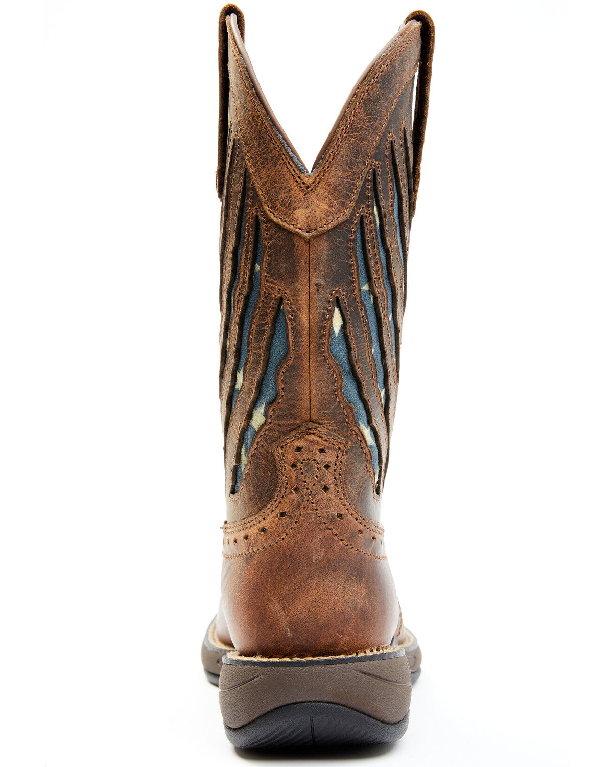 Image #5 - RANK 45® Women's Xero Gravity Lite Flag Western Performance Boots - Broad Square Toe, Brown, hi-res