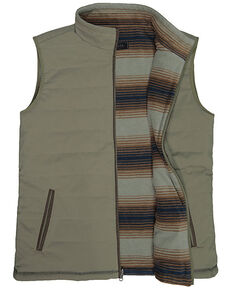 Dakota Grizzly Men's Verde Bennett Zip-Front Reversible Vest , Green, hi-res