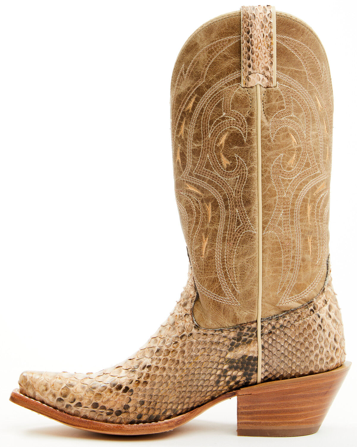Image #3 - Shyanne Women's Annie Exotic Python Western Boots - Snip Toe, Gold, hi-res